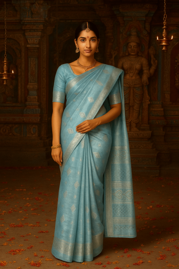 Chanderi Saree For Women's (Size 5.5 Meter)